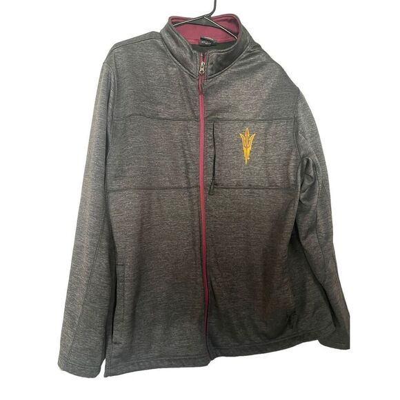 Colosseum Men's Gray Arizona State Sun Devils Anchor Full Zip Jacket Size XL - Picture 12 of 14